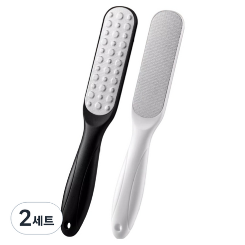 재마로 양면 풋파일 각질 제거기 블랙 + 화이트, 2세트