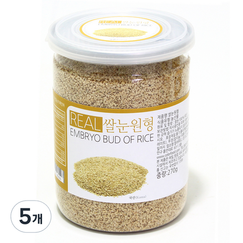 컬러푸드 쌀눈원형, 270g, 5개
