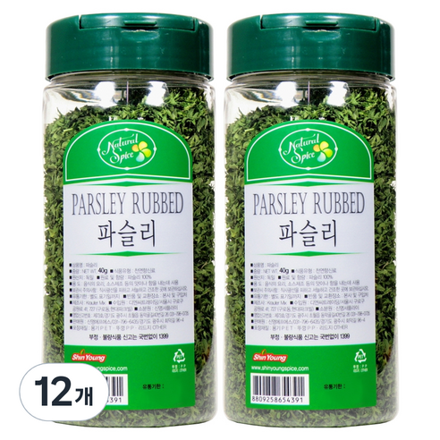 내츄럴스파이스 파슬리, 40g, 12개