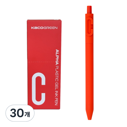 카코 알파 소프트 중성 젤펜 0.5mm, 알파벳 C, 30개