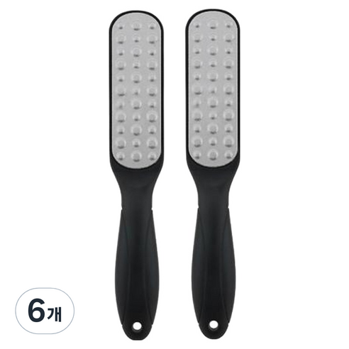 아늑공간 발바닥 뒷꿈치 각질제거기 블랙, 1개입, 6개, 100g