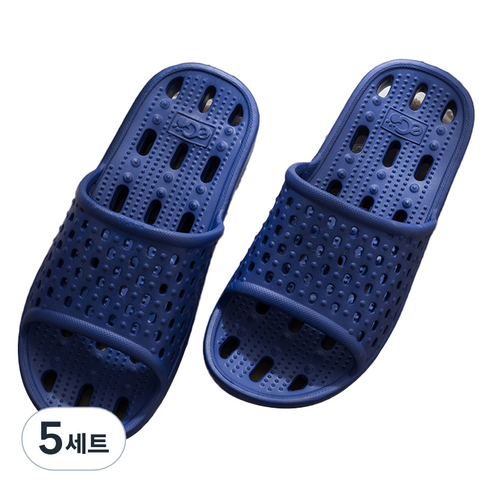 언헤브 실내 지압 슬리퍼 세트 275, 05 블루, 5세트
