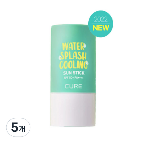 김정문알로에 라 센스 로에 큐어 워터 스플래쉬 쿨링 선스틱 제주에디션 SPF50+ PA++++, 23g, 5개