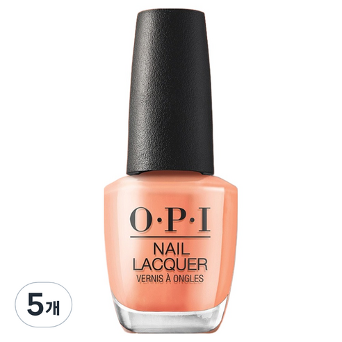 오피아이 네일락커 매니큐어, Apricot AF(S014), 5개, 15ml
