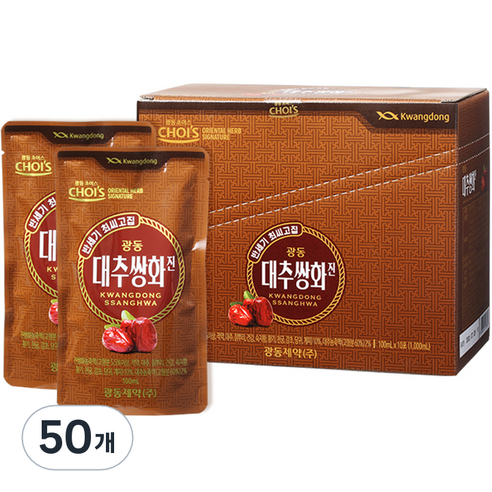 광동 대추쌍화, 100ml, 50개