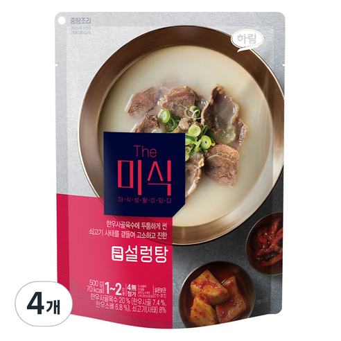 더미식 큰 설렁탕, 500g, 4개