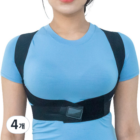 자세 고정 밴드 CB-235 블랙 M, 4개