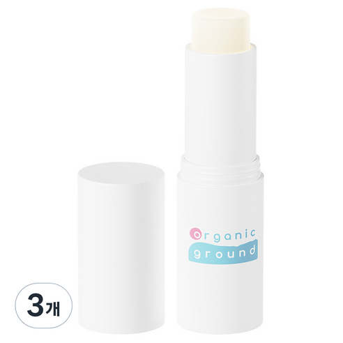 오가닉그라운드 스쿠스쿠 수딩 스틱 밤, 10g, 3개