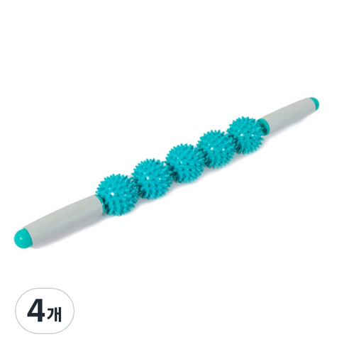 디지티 다용도 멀티 지압 및 마사지봉 52cm, 민트, 4개