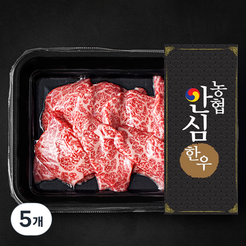 농협안심한우 살치살 1+등급 구이용 (냉장), 200g, 5개