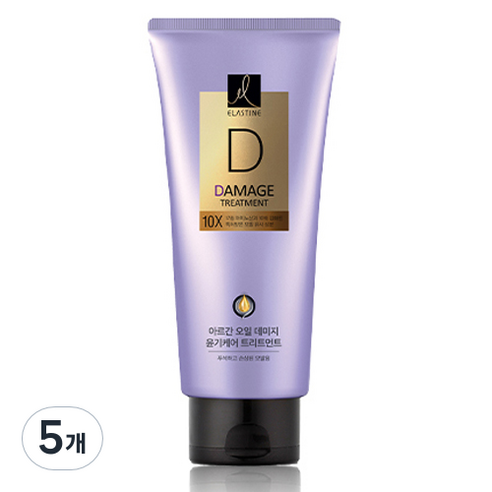 엘라스틴 데미지 윤기케어 10X 트리트먼트, 300ml, 5개