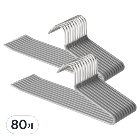 데보코 논슬립 바지걸이, 80개, 그레이