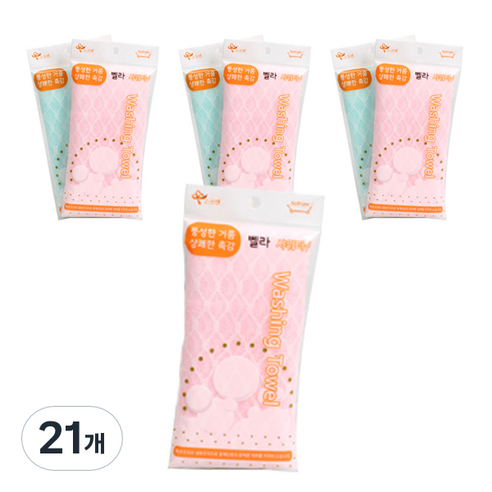 소프렌 벨라 샤워타올, 랜덤 발송, 1개입, 21개