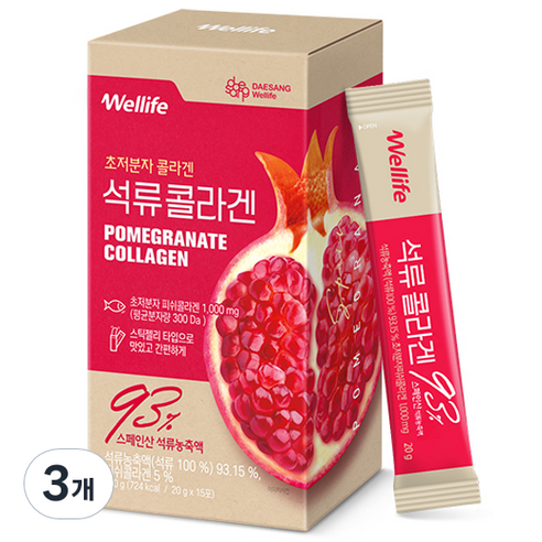 대상웰라이프 석류 콜라겐, 300g, 3개