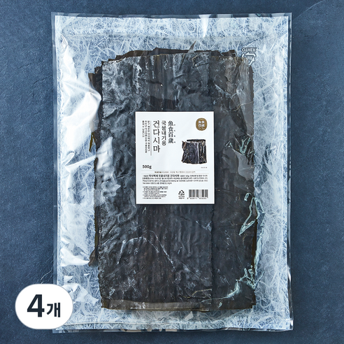 어식백세 국물내기용 건 다시마, 500g, 4개