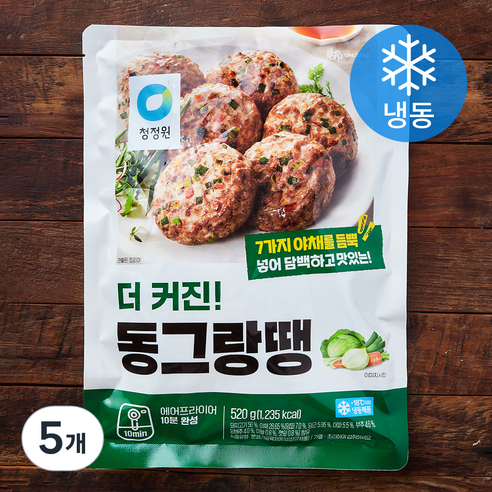 청정원 더 커진 동그랑땡 (냉동), 520g, 5개