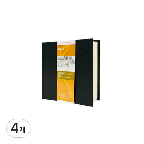 하네뮬레 D&S 스케치북 BLACK 정방 14 x 14cm 140g, 80매, 4개