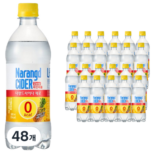 나랑드사이다 제로 파인애플, 500ml, 48개