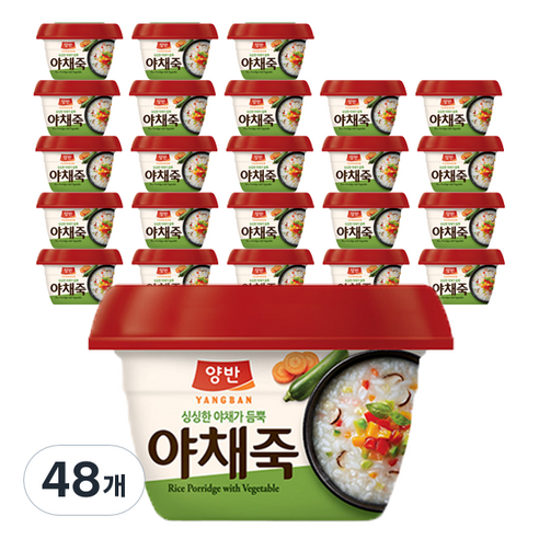 양반 야채죽, 287.5g, 48개