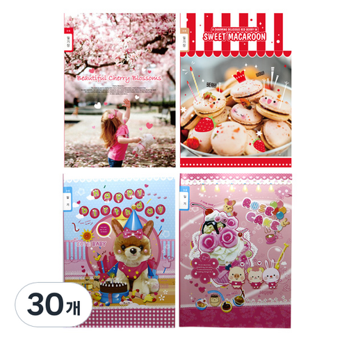 영아트 초등노트 3-6일기장 여아용 20매, 랜덤 발송, 30개