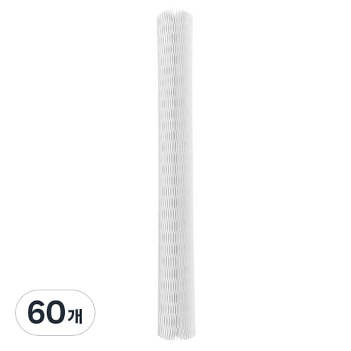 마켓감성 크라프트 벌집 종이커버 화이트, 60개