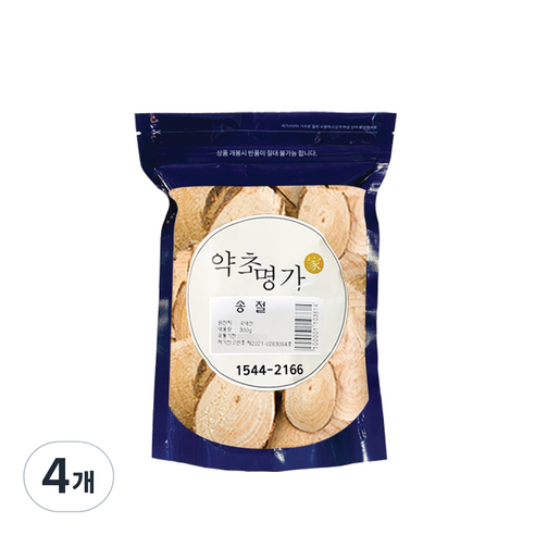 약초명가 송절 소나무 껍질 국내산, 300g, 4개