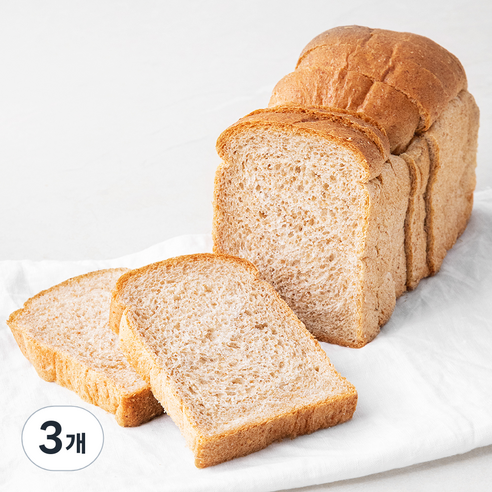 브로드카세 단백질을더한 발효종 통밀식빵, 390g, 3개