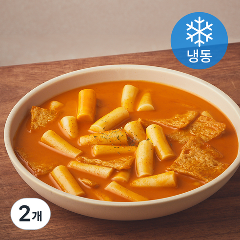 푸딩팩토리 로제 국물 떡볶이 (냉동), 570g, 2개