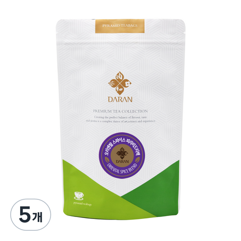 다란 오리엔탈 스파이스 홍차, 1.5g, 5개, 15개입