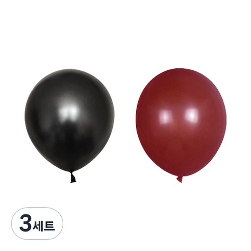 파티 이벤트 펄 풍선 20p 세트, 블랙커피톤, 3세트