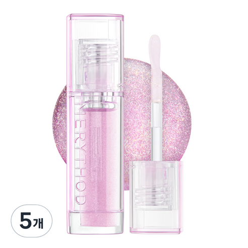 메리쏘드 블링츄 립 오일 3.5ml, 05 베리 쿼츠, 5개