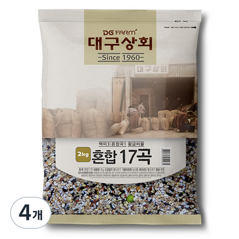 대구상회 혼합 17곡, 2kg, 4개