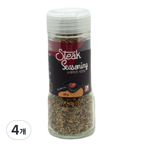솔표 스테이크 시즈닝, 60g, 4개