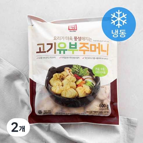 한성기업 고기 유부주머니, 600g, 2개