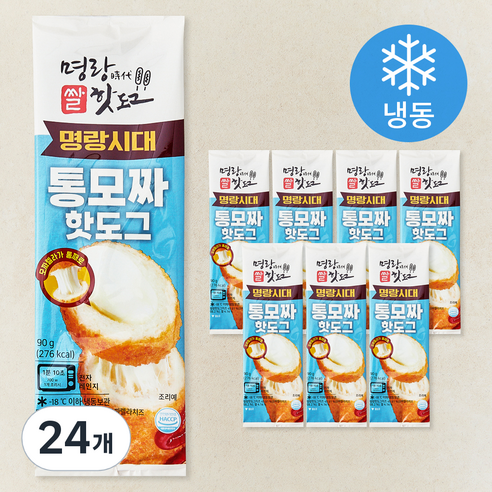 명랑시대쌀핫도그 통모짜 핫도그 (냉동), 90g, 24개, 1개입