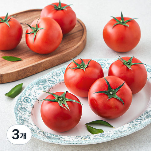 친환경 인증 완숙 토마토, 1.5kg, 3개
