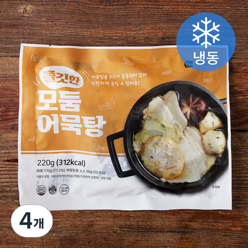 영자어묵 쫄깃한 모둠 어묵탕 (냉동), 220g, 4개