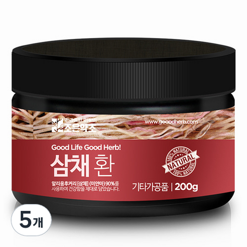 조은약초 프리미엄 삼채환, 200g, 5개