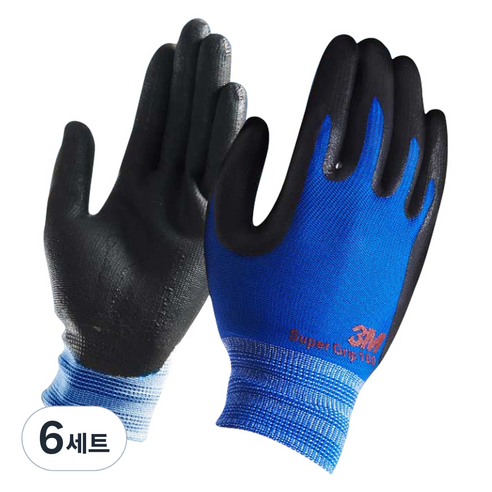 쓰리엠 슈퍼그립 100 블루 양손착용, 6세트