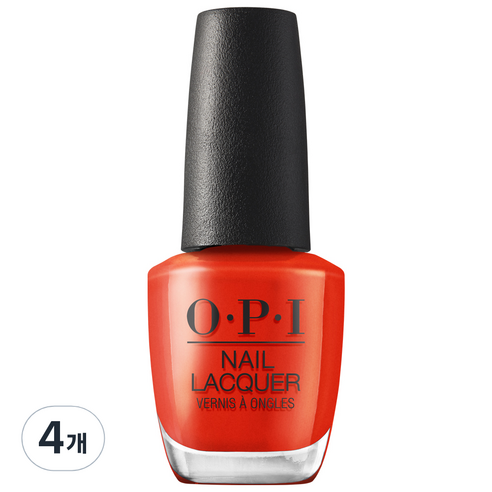 오피아이 네일 락커 15ml, F006 Rust 앤 Relaxation, 4개