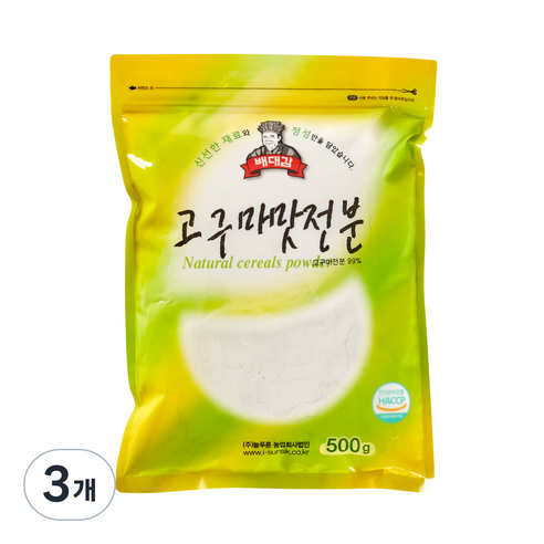 배대감 고구마맛 전분, 500g, 3개
