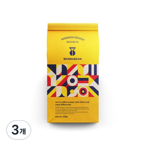 워너빈 스페셜티 파푸아뉴기니 심부 A Grade 커피원두, 핸드드립, 500g, 3개