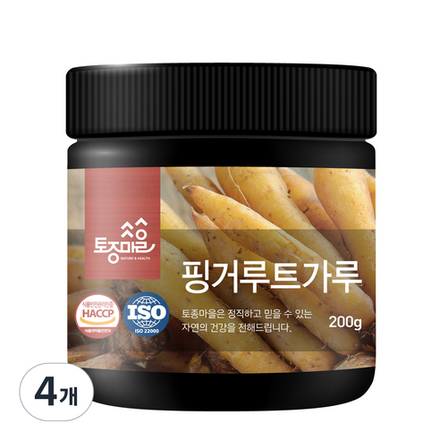 토종마을 핑거루트 건강 분말, 4개, 200g