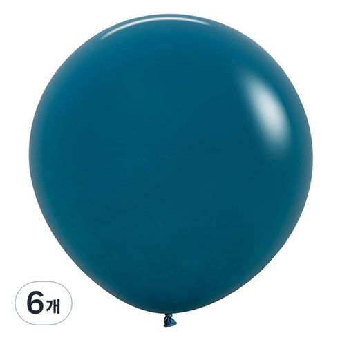 셈퍼텍스 풍선 60cm, 딥틸, 6개