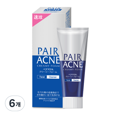 페어아크네 크리미 폼 클렌징, 80g, 6개