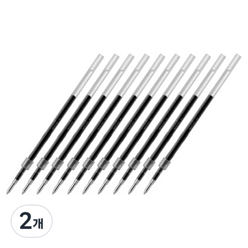 제트스트림 유니 유성펜 리필심 1.0mm SXR-10, 블랙, 20개