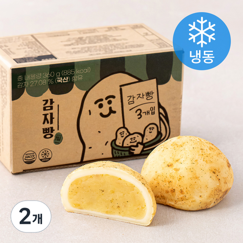 감자빵 3개입 (냉동), 360g, 2개