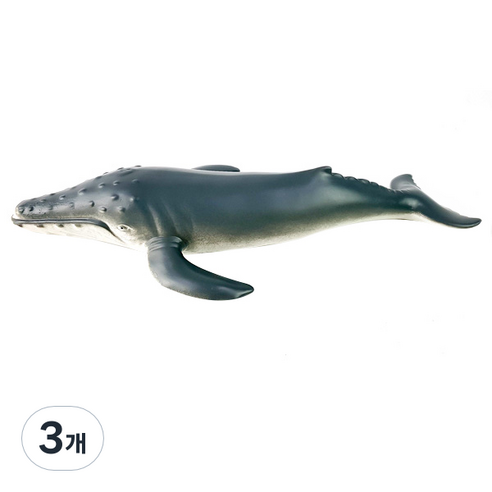 소프트 해양 혹등고래A 피규어, 3개