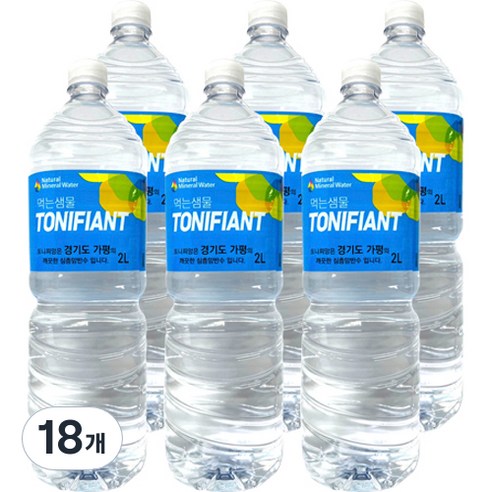 또니피앙 생수, 18개, 2L