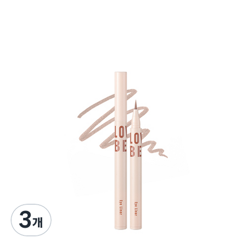 토니모리 애교 빔 소프트라이너 0.7g, 01 밀크 브라운, 3개